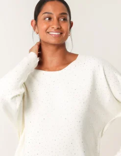 Jumper With Silver Rhinestones