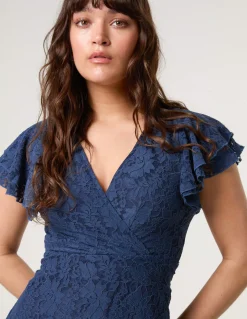 Lace Angel Sleeve Dress