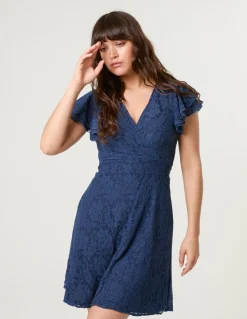 Lace Angel Sleeve Dress