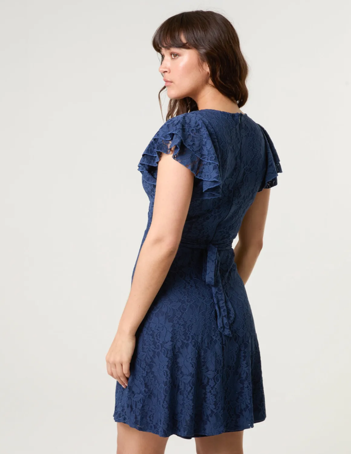 Lace Angel Sleeve Dress