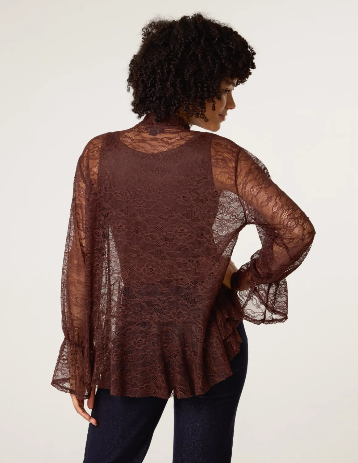 Lace Pussybow Blouse