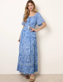 Ladder Trim Detailing Bardot Dress
