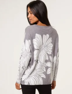 Large Sequin Flower Jumper