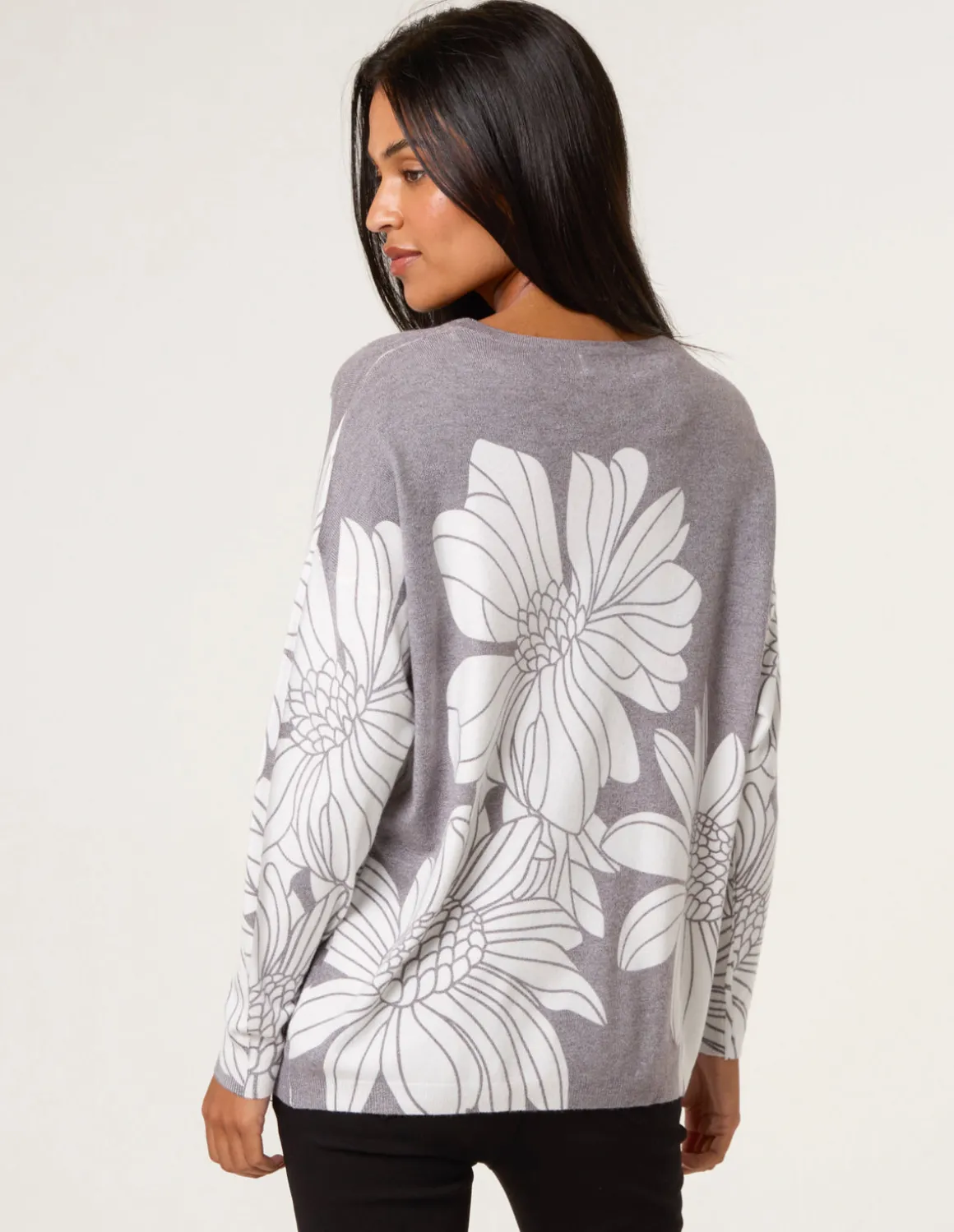 Large Sequin Flower Jumper