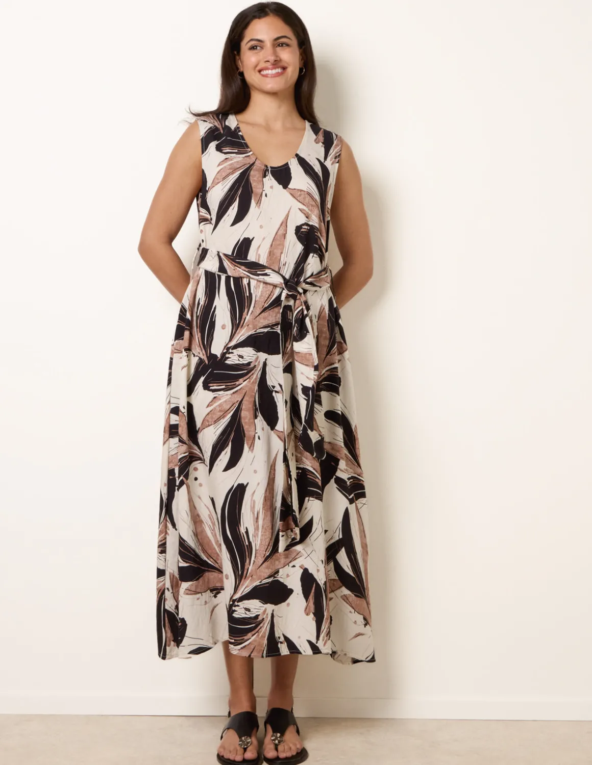 Leaf Print Dress