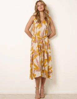 Leaf Print Dress