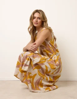 Leaf Print Dress