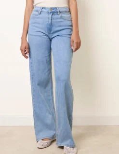 Light Weight Stretch Flared Jeans