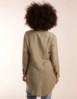 Linen Button Front Shirt