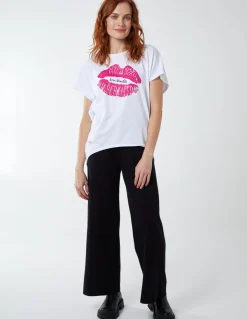Lips High Low Oversized T-Shirt
