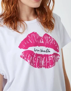 Lips High Low Oversized T-Shirt