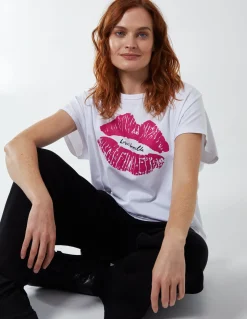 Lips High Low Oversized T-Shirt