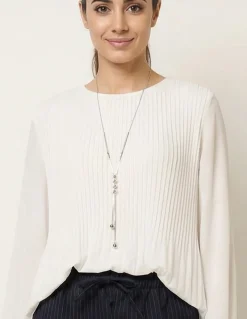 Long Sleeve Pleated Top