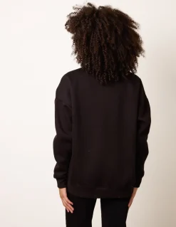 Love Heart Sweatshirt With Leopard Print