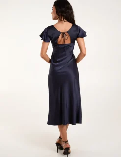 Luxe Angel Sleeve Midi Dress