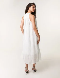 Luxe Rose Detail Halter Neck Dress