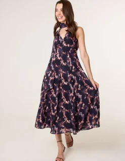 Luxe Tie V Neck Sleeveless Dress
