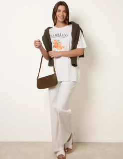 Mandarini Graphic Print Crew-Neck T-shirt