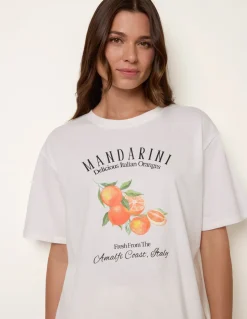 Mandarini Graphic Print Crew-Neck T-shirt