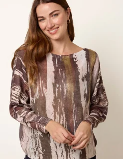 Metallic Paint Brush Top