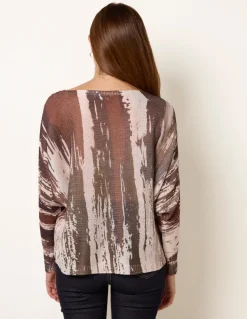 Metallic Paint Brush Top