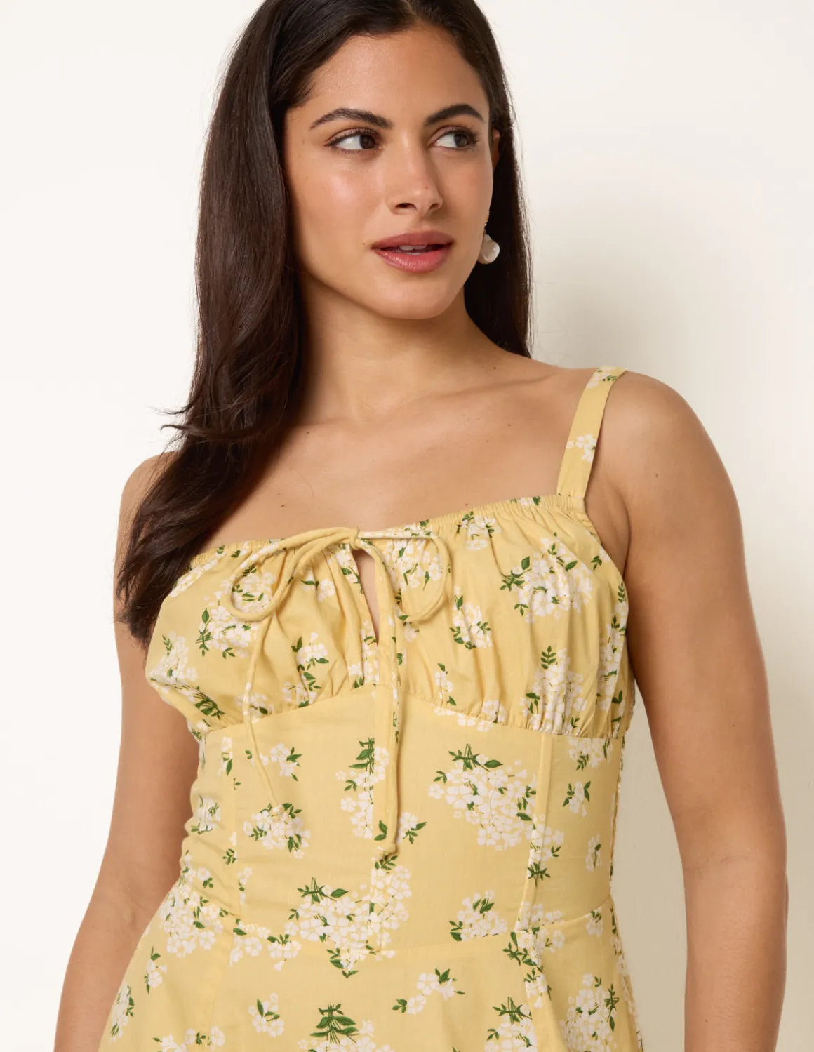 Midi Milkmaid Floral Dress