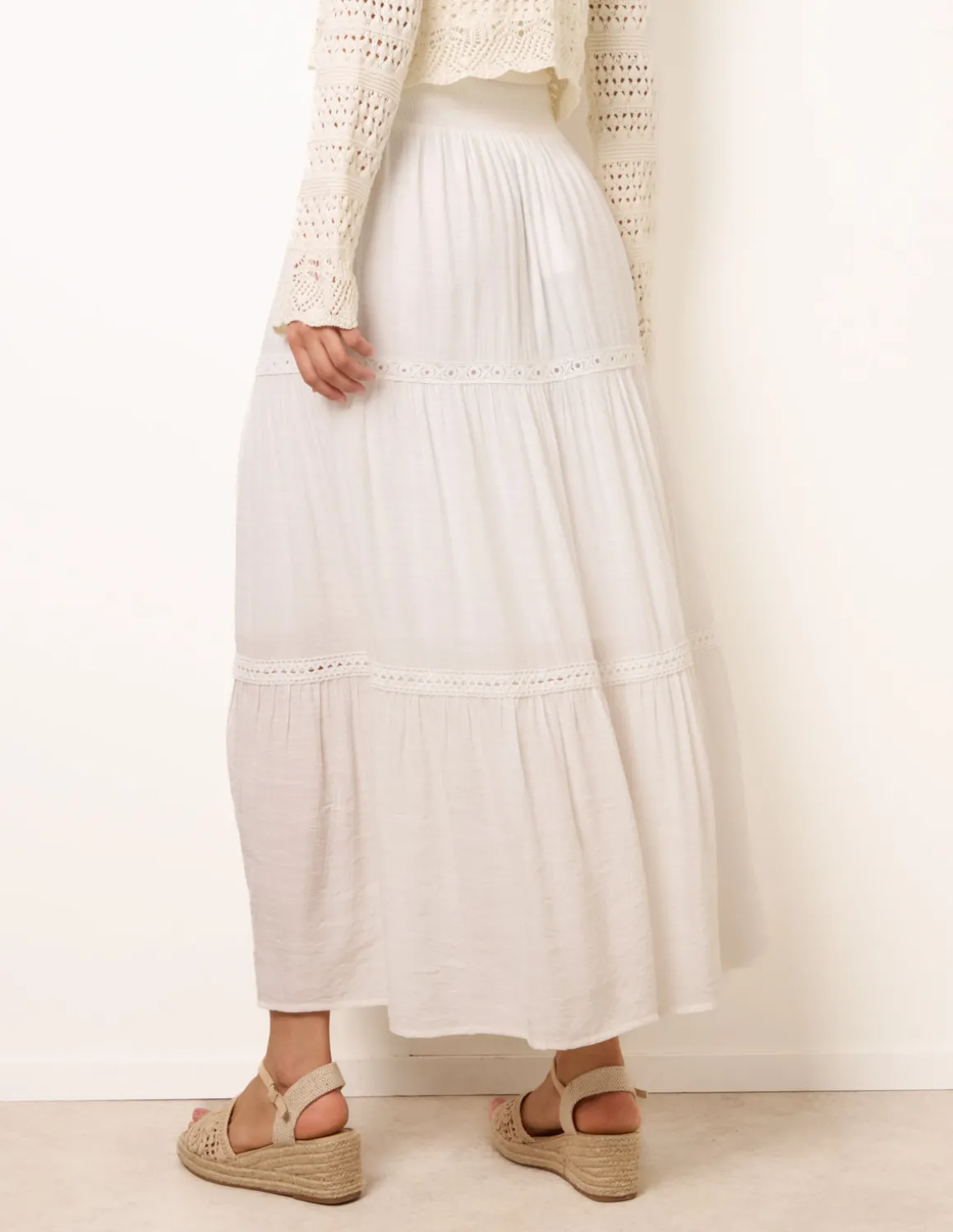 Mix Crochet Maxi Skirt
