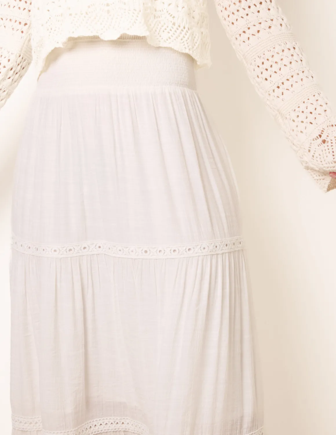 Mix Crochet Maxi Skirt
