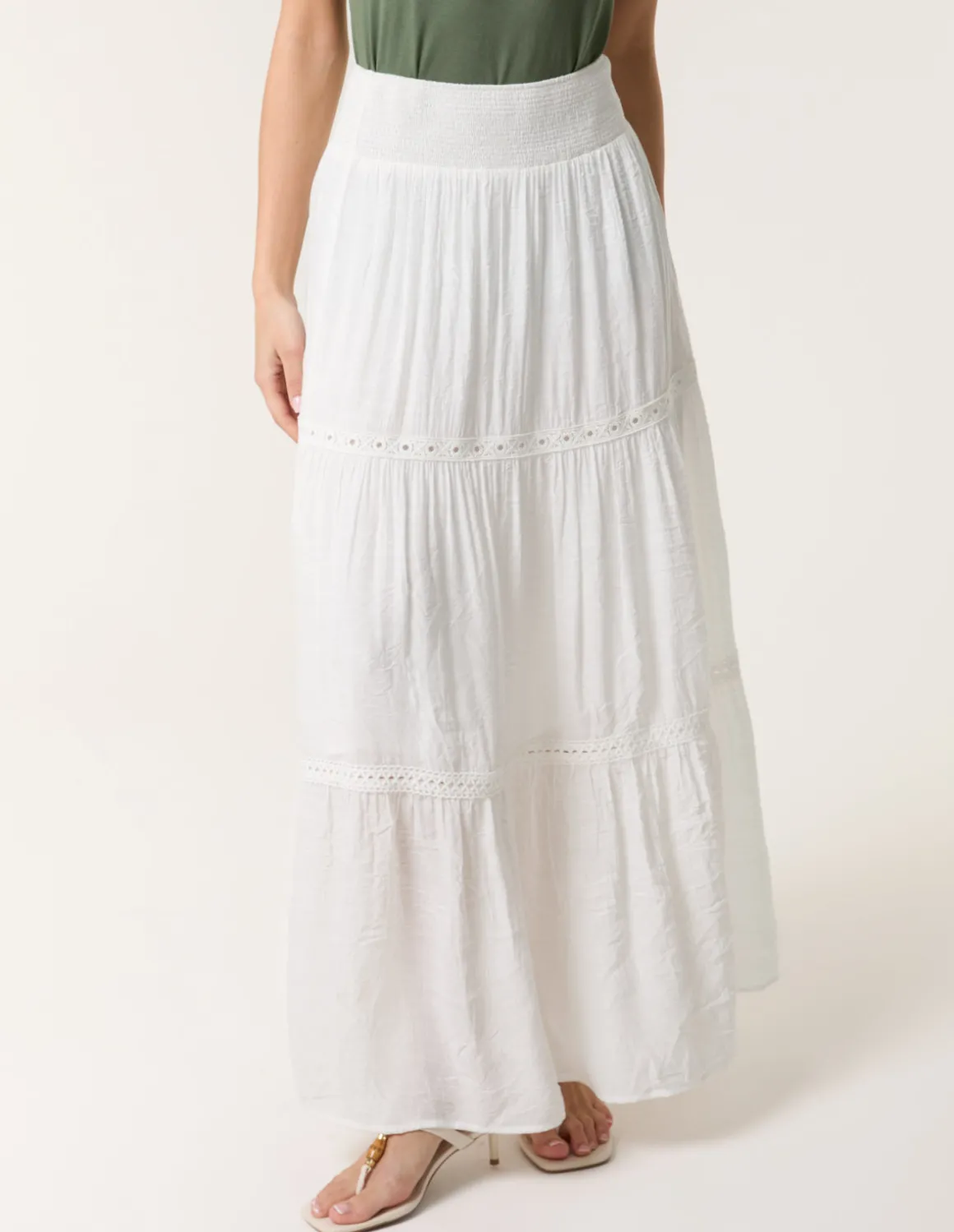Mix Crochet Maxi Skirt