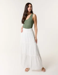 Mix Crochet Maxi Skirt