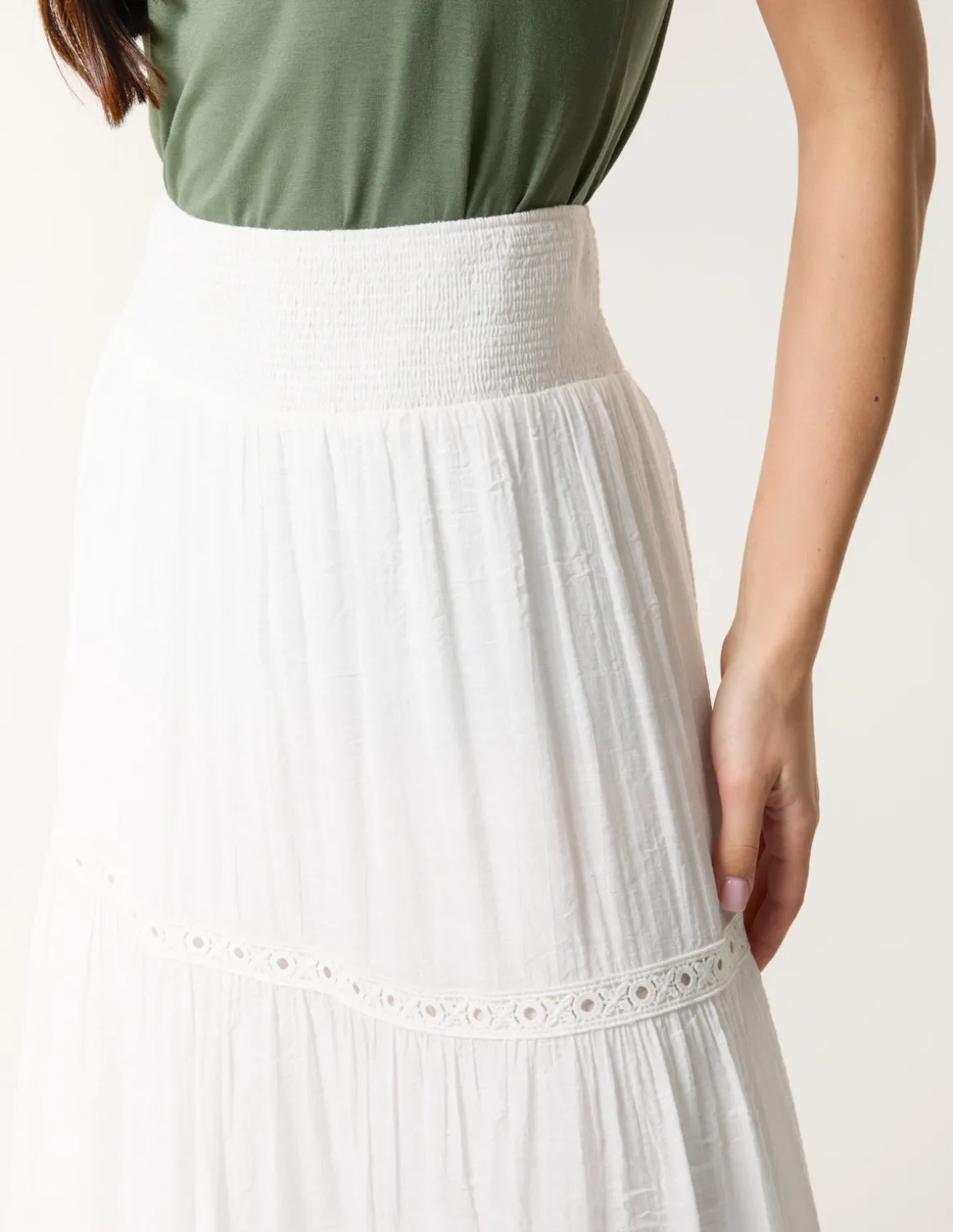 Mix Crochet Maxi Skirt
