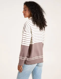 Mixed Stripe Round Neck Jumper