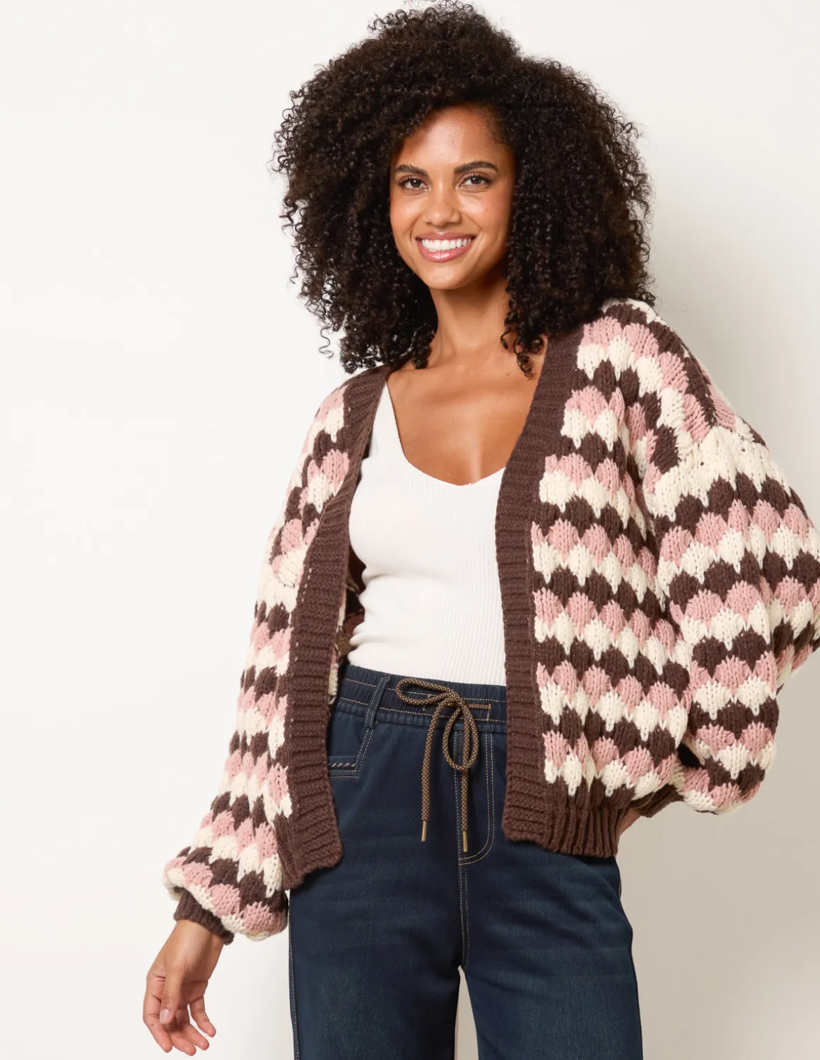 Multicoloured Striped Cardigan