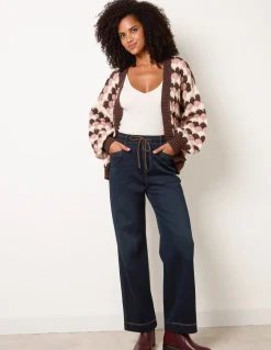 Multicoloured Striped Cardigan
