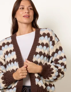 Multicoloured Striped Cardigan