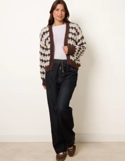 Multicoloured Striped Cardigan