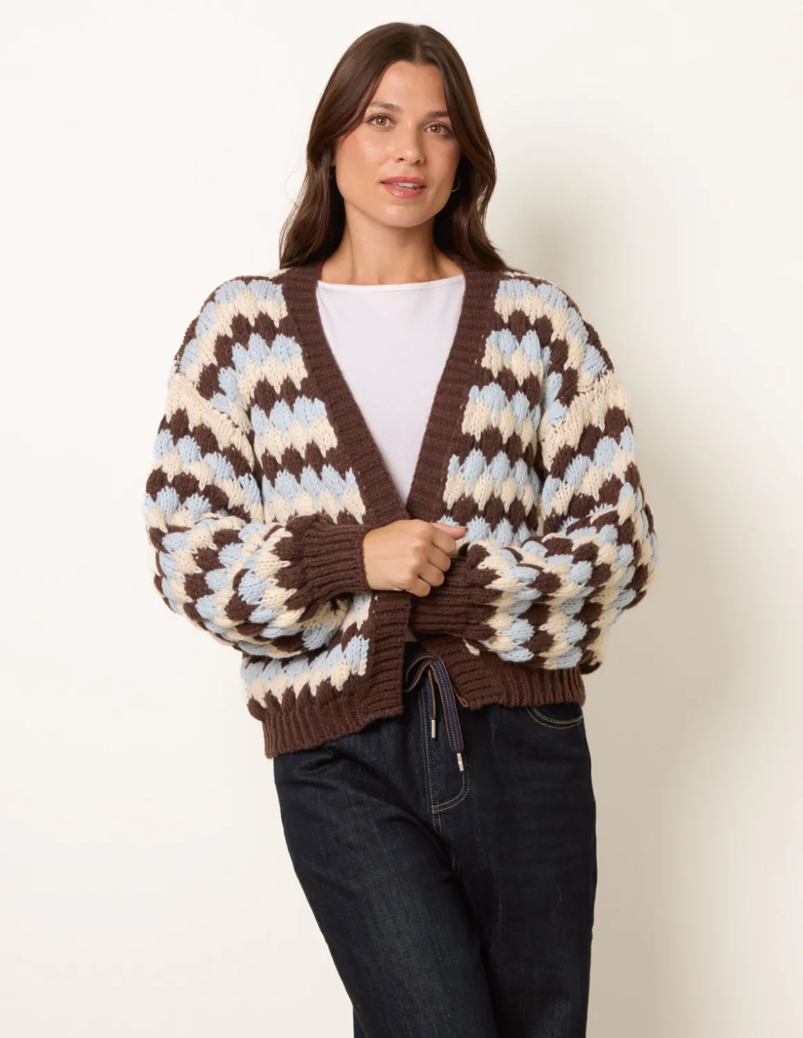 Multicoloured Striped Cardigan
