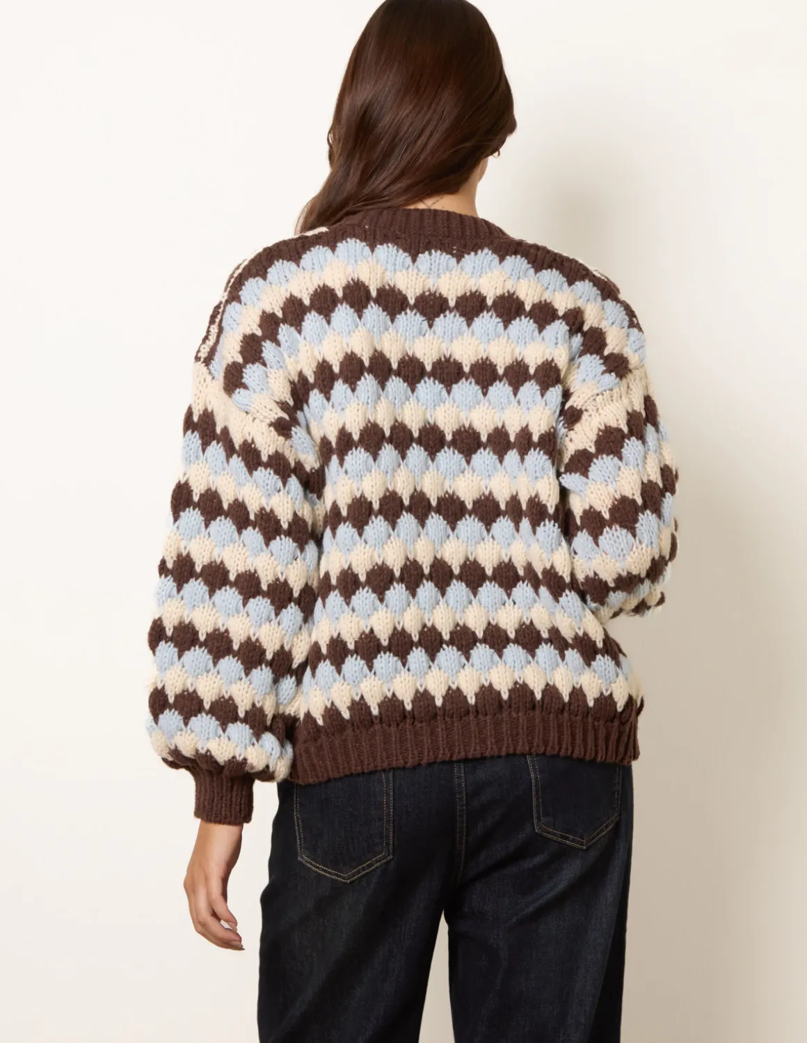Multicoloured Striped Cardigan