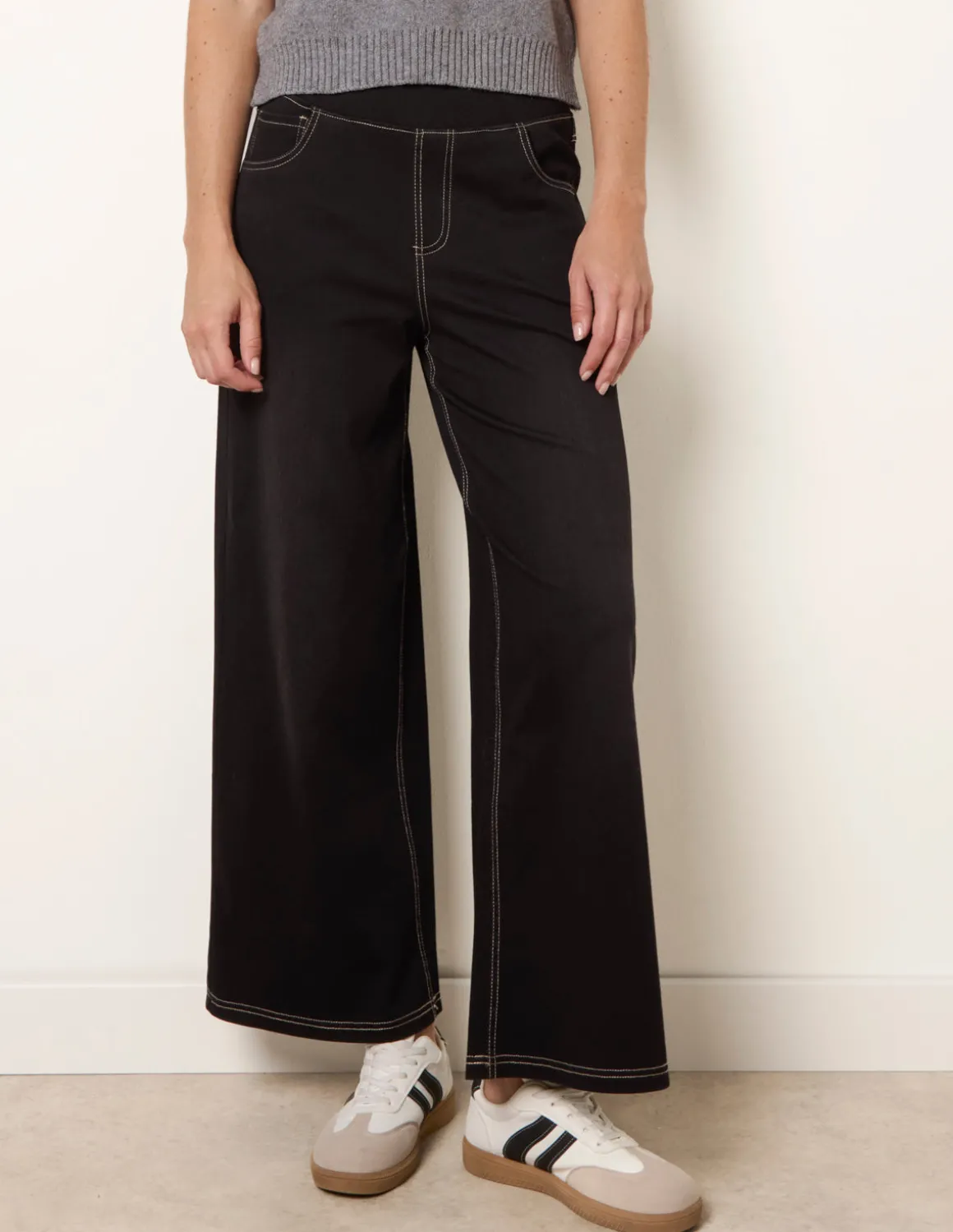 Multi Stretch Deep Waistband Trousers
