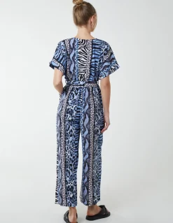 Multi Stripe Animal Jumpsuit