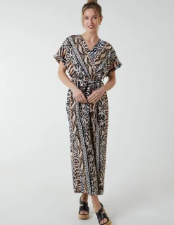 Multi Stripe Animal Jumpsuit