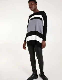 Multi Stripe Colour Block Jumper