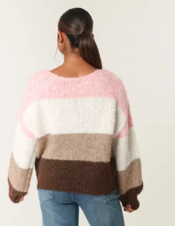 Multi Stripe Knit Jumper