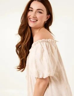 Off-Shoulder Bardot Ruffle Dress