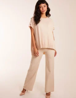Oversized Button Shoulder Top