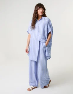 Oversized Pinstripe Shirt