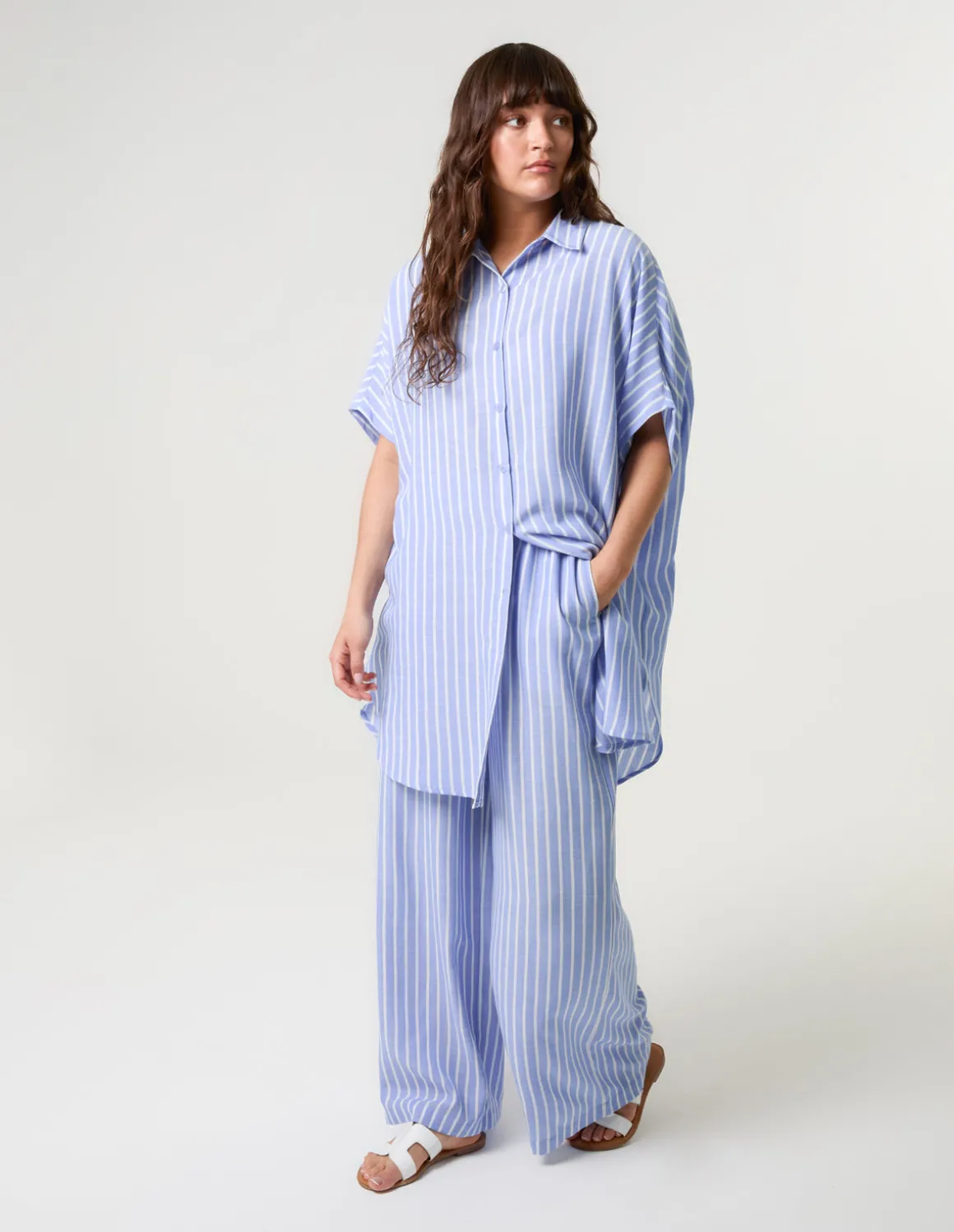 Oversized Pinstripe Shirt