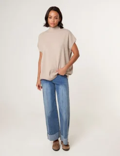 Oversized Sleeveless Jumper