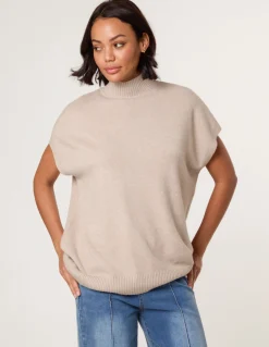 Oversized Sleeveless Jumper