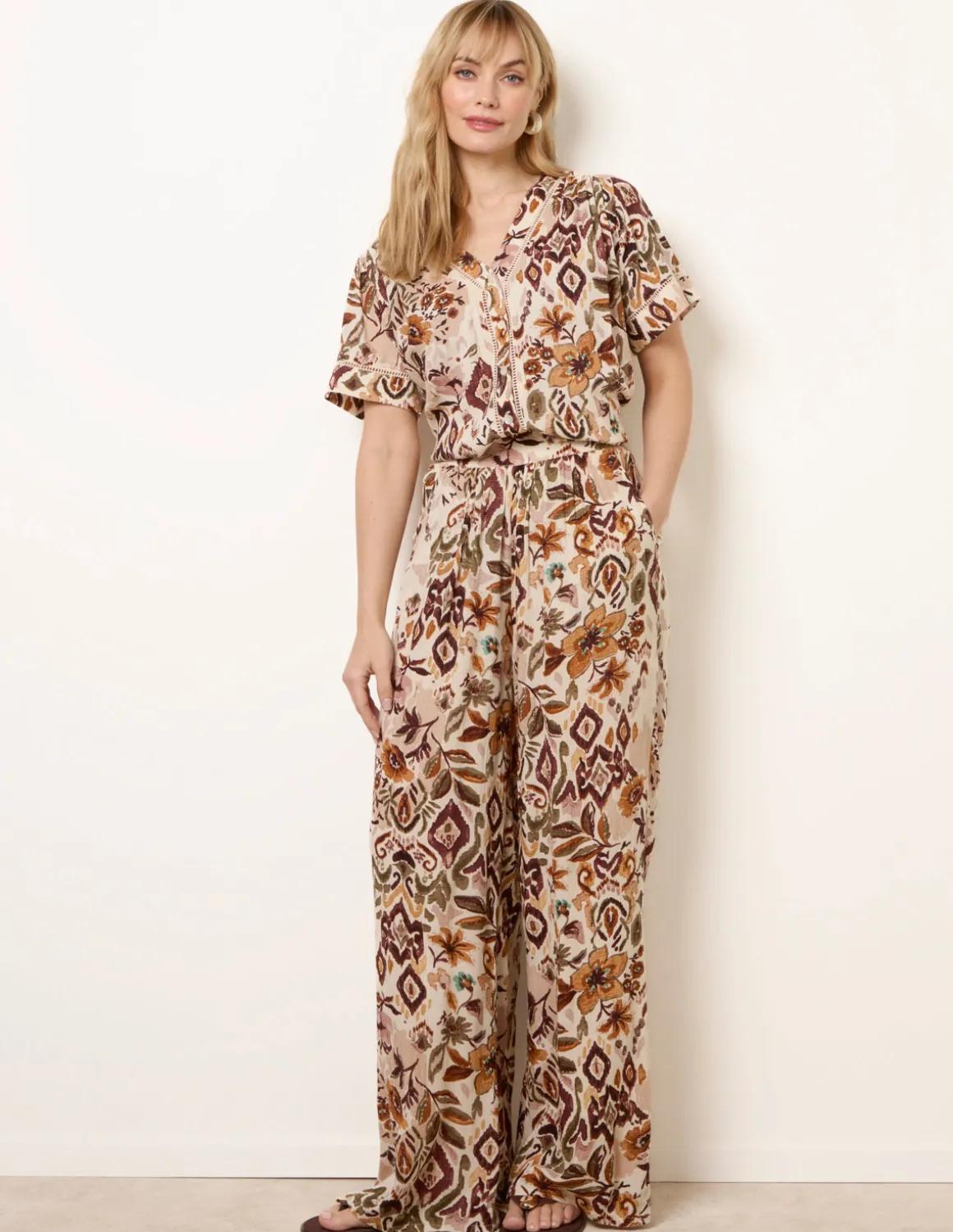 Paisley Print Trousers
